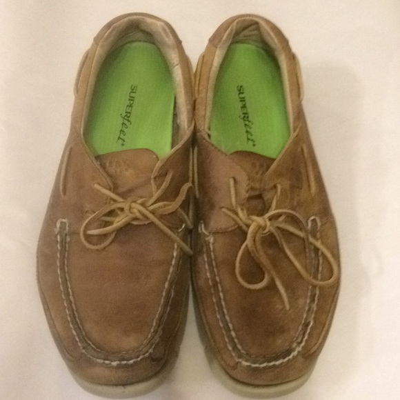 Sperry leather Super Fleet top sider loafers. - Picture 2 of 5